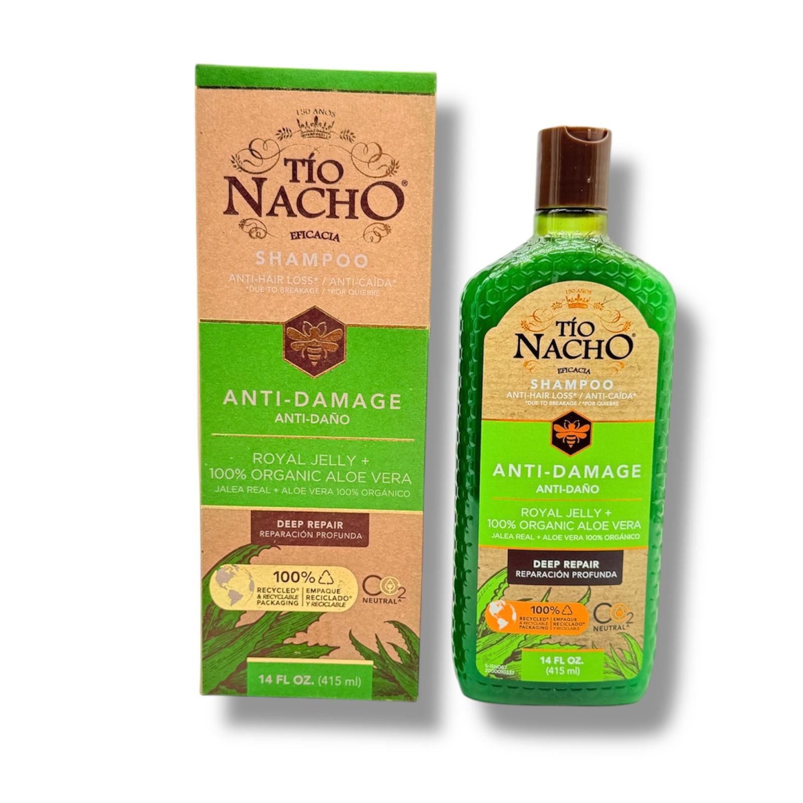 Shampoo Tío Nacho Anti-Daño - 14 Fl oz.
