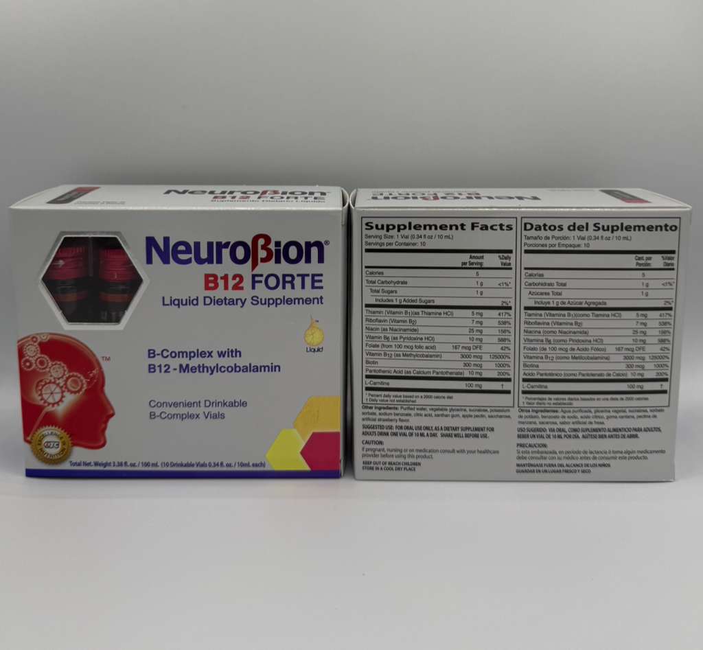 Forte" dose of Vitamin B12, B1, and B6,