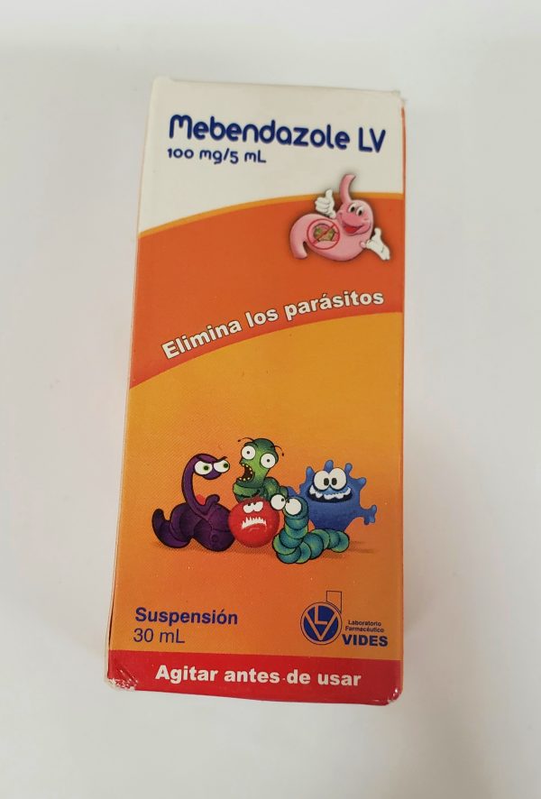 MEBENDAZOLE 100 MG (ELIMINA PARASITOS)