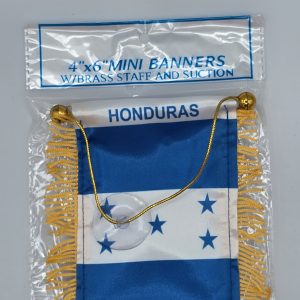 BANDERA PARA COLCAR EN EL  CARRO DISEÑO HONDURAS 4"X6"