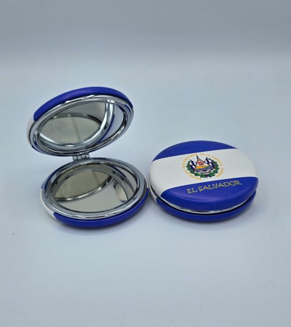 SET DE ESPEJITOS CON DISEÑO DE EL SALVADOR (2 PCS)