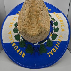 SOMBRERO PARA SOL CON DISEÑO DE EL SALVADOR