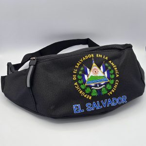MARICONERA O FANNY PACK CON DISEÑO DE EL SALVADOR