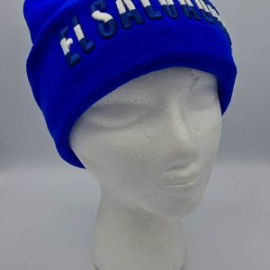 GORRO DE TELA CON DISEÑO DE EL SALVADOR (1 PC)