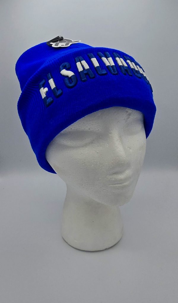 GORRO DE TELA CON DISEÑO DE EL SALVADOR (1 PC)