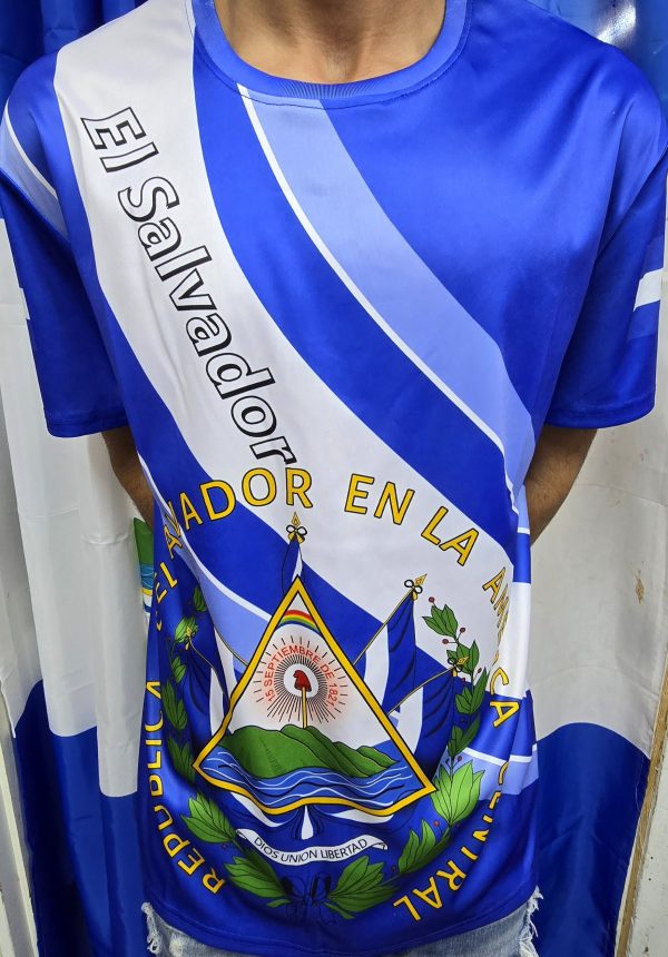CAMISETA UNISEX DISEÑO DE EL SALVADOR (1 PC)