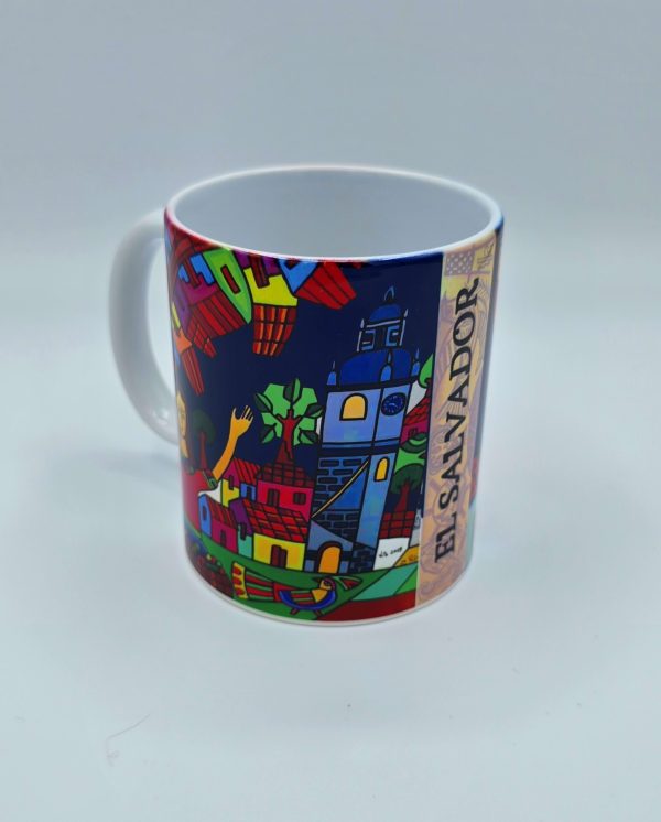 TAZA DE CERAMICA DISEÑO  EL SALVADOR