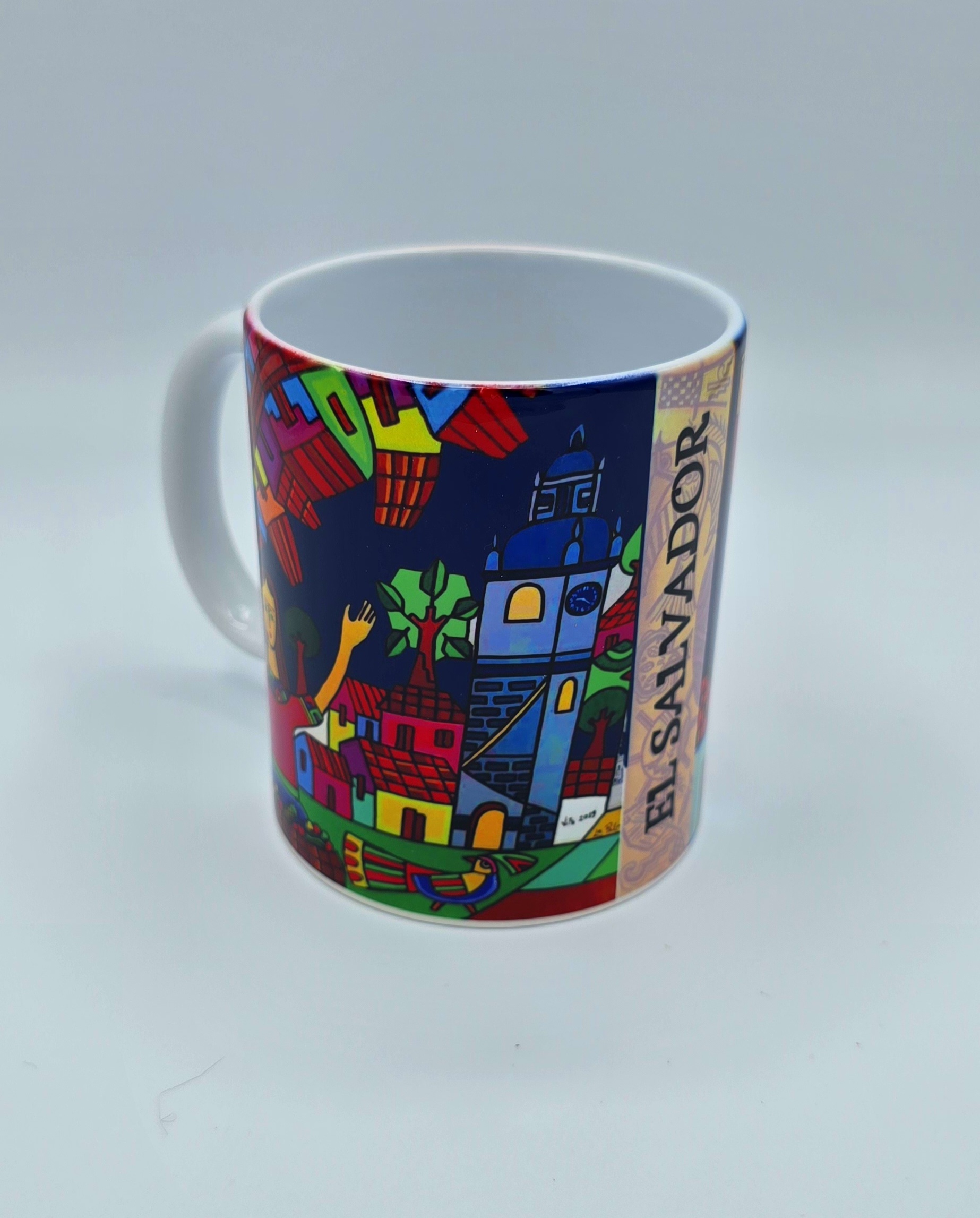 TAZA DE CERAMICA DISEÑO  EL SALVADOR