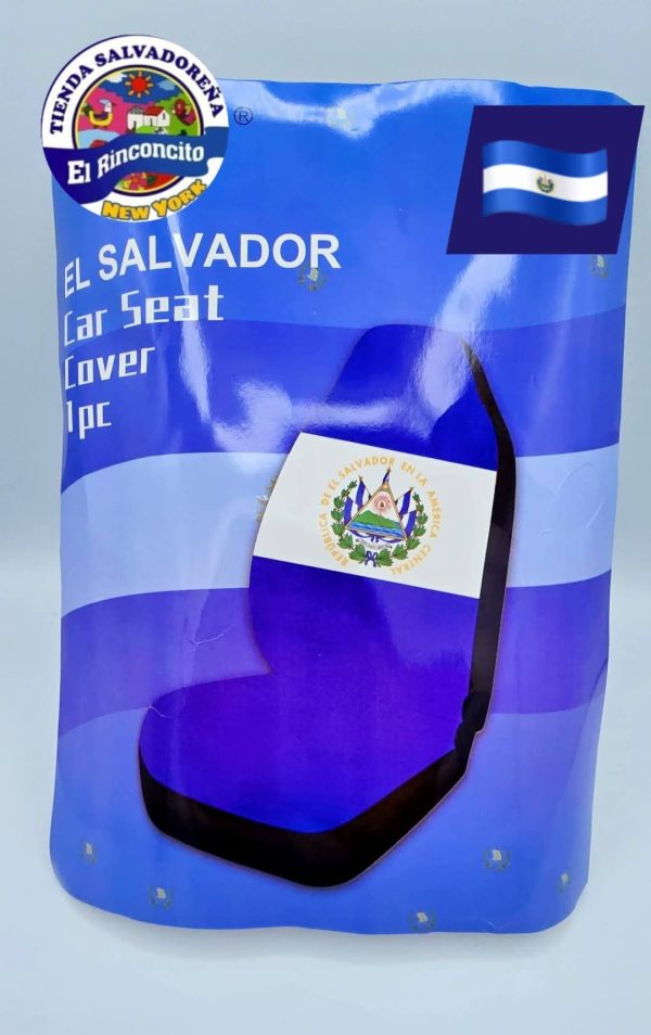 Forro de tela para asiento de carro con diseño de El Salvador