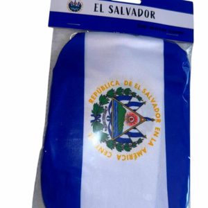COBERTOR DE TELA PARA ESPEJOS DE CARROS DISEÑO DE EL SALVADOR (2 pcs)