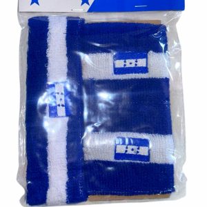 SET DE VENDA Y PULSERAS DE TELA SPORT DISEÑO HONDURAS