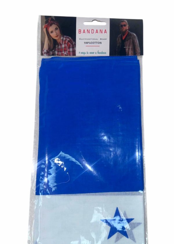 BANDANA DE TELA CON DISEÑO DE HONDURAS (1pc)