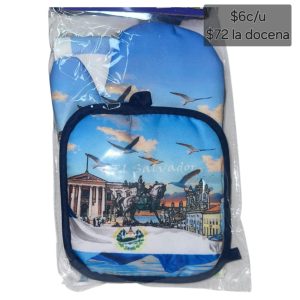SET DE GUANTE DE COCINA Y MANTA CON DISEÑO DE EL SALVADOR