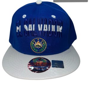 GORRA DE ADULTO COLOR AZUL  DISEÑO DE EL SAVADOR