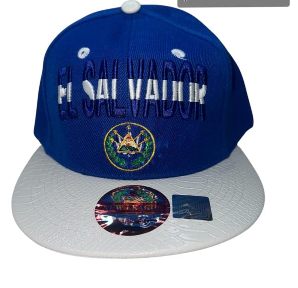 GORRA DE ADULTO COLOR AZUL  DISEÑO DE EL SAVADOR