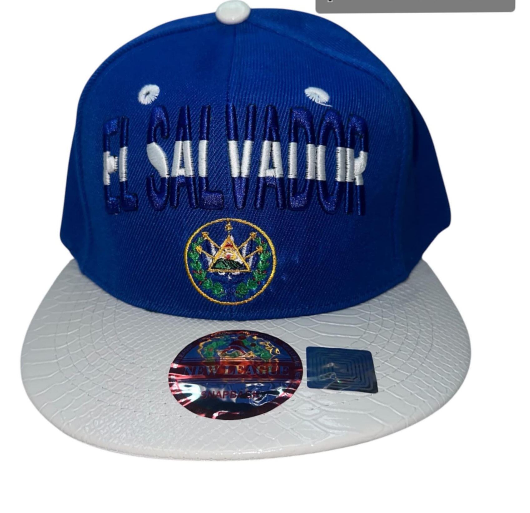 GORRA DE ADULTO COLOR AZUL  DISEÑO DE EL SAVADOR