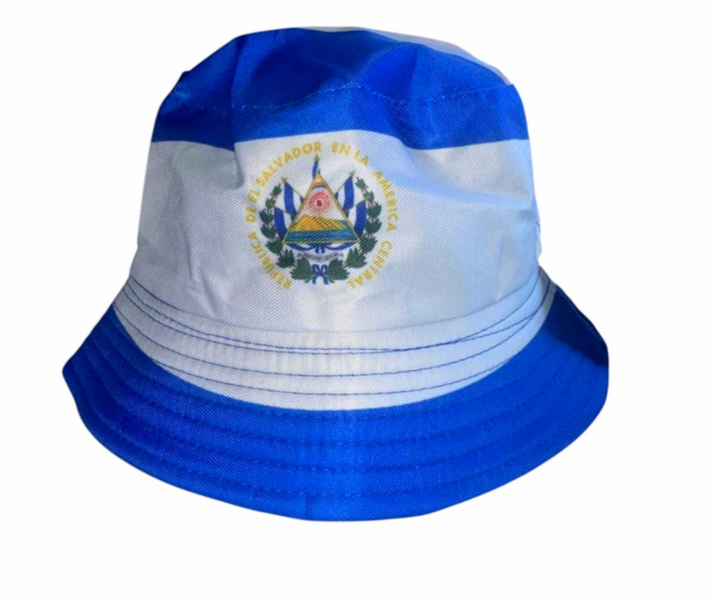 SOMBRERO DE TELA PARA ADULTO DISEÑO DE EL SALVADOR (1 PC)