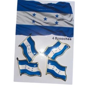 SET DE PINES CON DISEÑO DE HONDURAS (4 PCS)