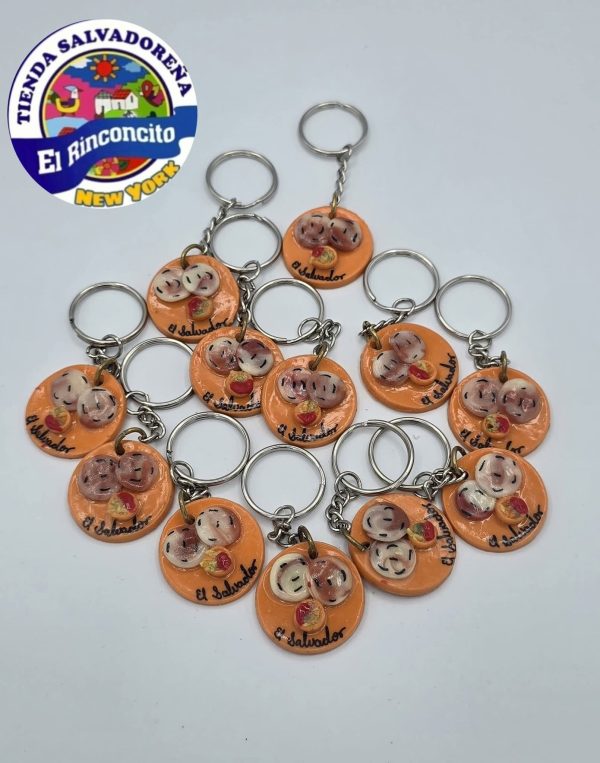 LLAVERO TIPICO PUPUSAS (12 UNIDADES)