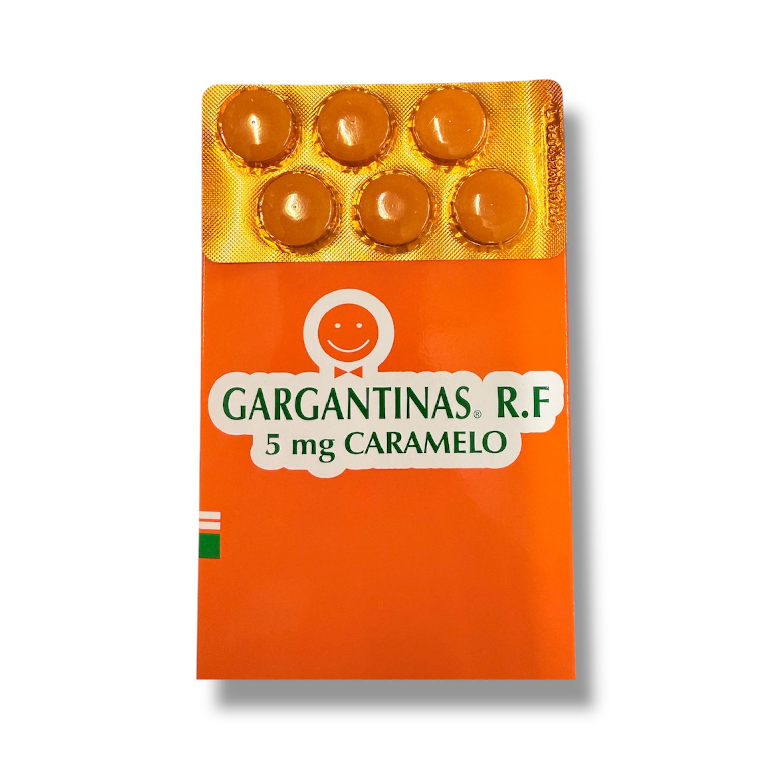 Gargantinas R.F. 5 mg Caramelo