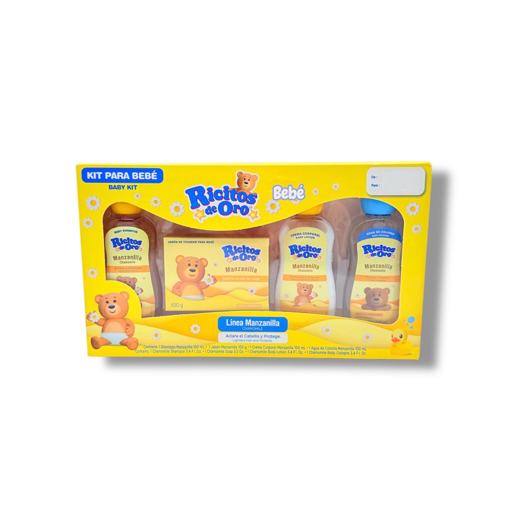 Kit para bebé Ricitos de Oro - Línea manzanilla