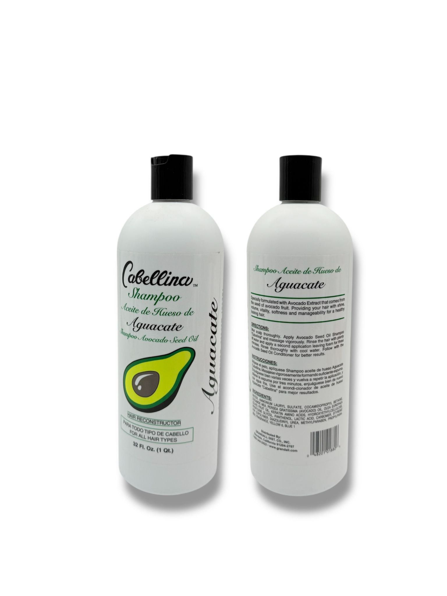 Cabellina Champú Aceite de Hueso de Aguacate