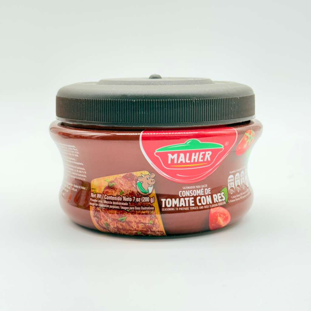 Malher Sazonador para hacer Consomé de Tomate con Res