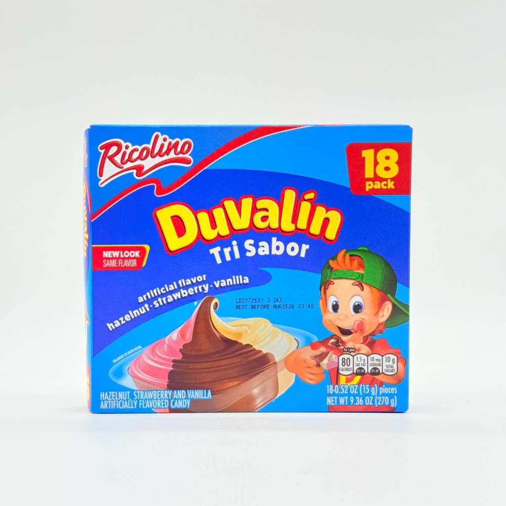 Duvalín Ricolino Avellana, Fresa y Vainilla