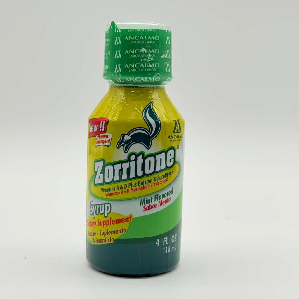 ZORRITONE Jarabe – Vitaminas A & D, Bálsamo y Eucalipto (118 mL)