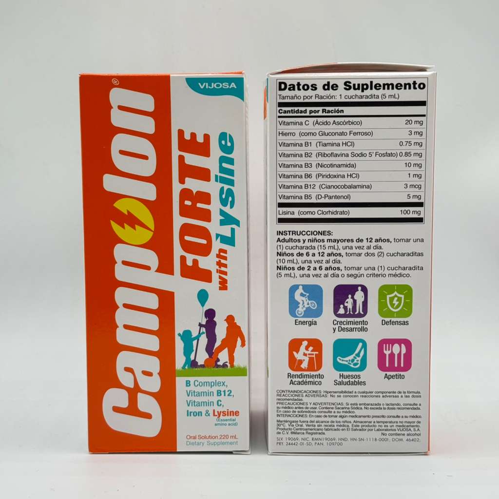 Campolon Forte with Lysine – Solución Oral 220 mL